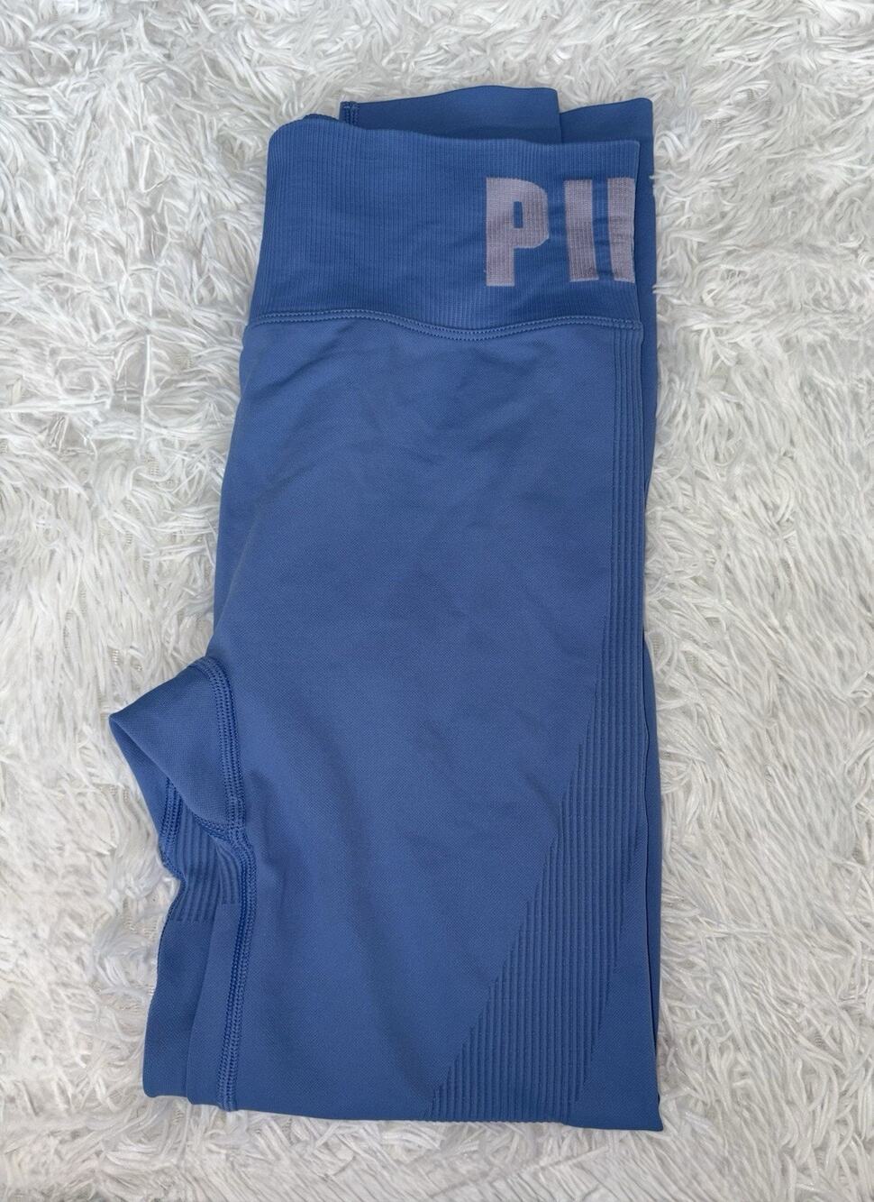Pink Victoria’s Secret Active Seamless Blue Line M Leggings. Exc. Conditio